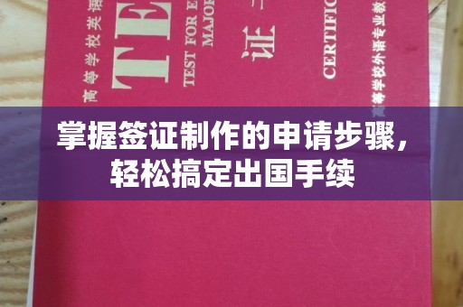 太子河掌握签证制作的申请步骤，轻松搞定出国手续