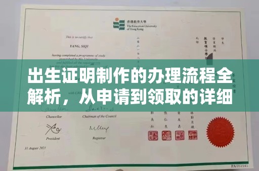 太子河出生证明制作的办理流程全解析，从申请到领取的详细指南