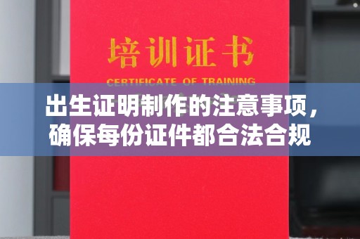 太子河出生证明制作的注意事项，确保每份证件都合法合规