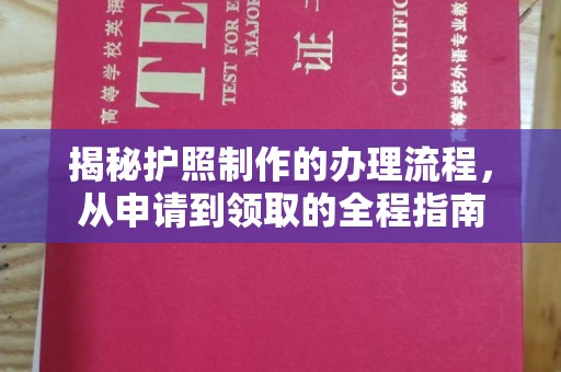 太子河揭秘护照制作的办理流程，从申请到领取的全程指南