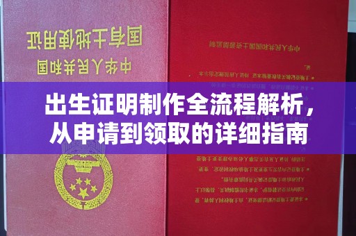 太子河出生证明制作全流程解析，从申请到领取的详细指南