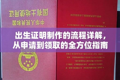 太子河出生证明制作的流程详解，从申请到领取的全方位指南